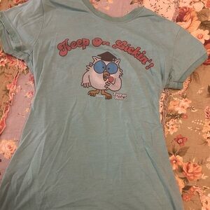 Womens Blue Graphic T-Shirt